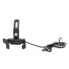 Black Motorcycle Scooter Charging Phone Holder 360 Degrees  Rotation ATV Tricycle Mount Bracket for 4‑6.5in DC12V
