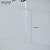 New Transparent Acrylic Snowflake Crystal Ice Cream Charm Pearl Water Drop String Christmas Tree Ornament Pendant