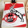 1. FC Köln Printed Flannel Blanket, soft throw for bedroom sofa, washable, fan merchandise, great gift.