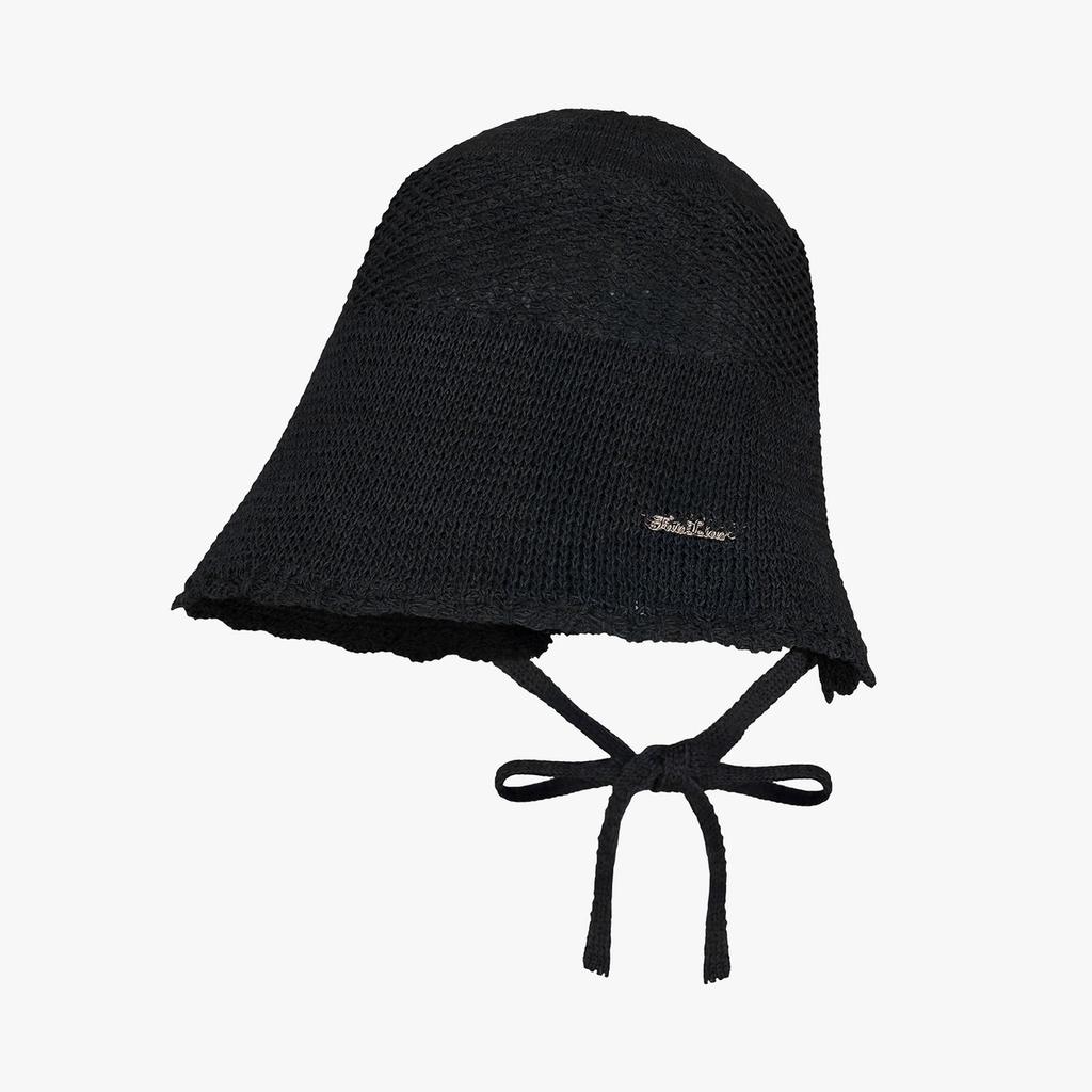 FAIRLIAR GOLF Summer Knit Bonnet Hat (Black)