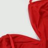 Women's Sequin Halter Dress Dinner Dress Wrap Hip Short Dress Patchwork Lotus Hem