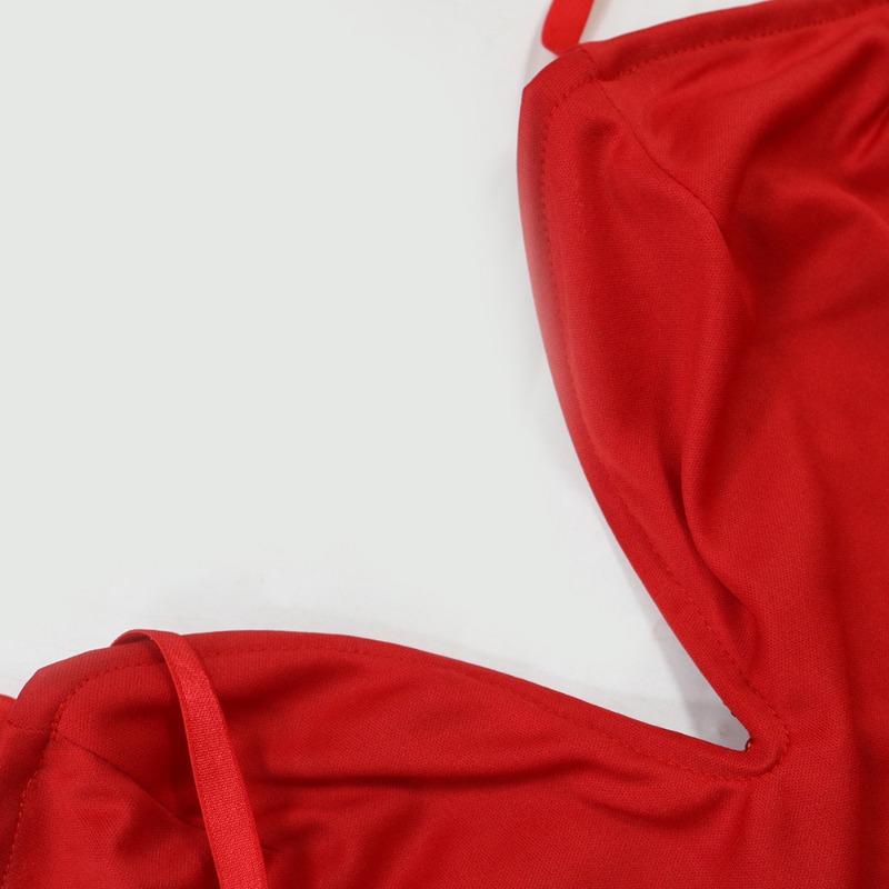 Women's Sequin Halter Dress Dinner Dress Wrap Hip Short Dress Patchwork Lotus Hem