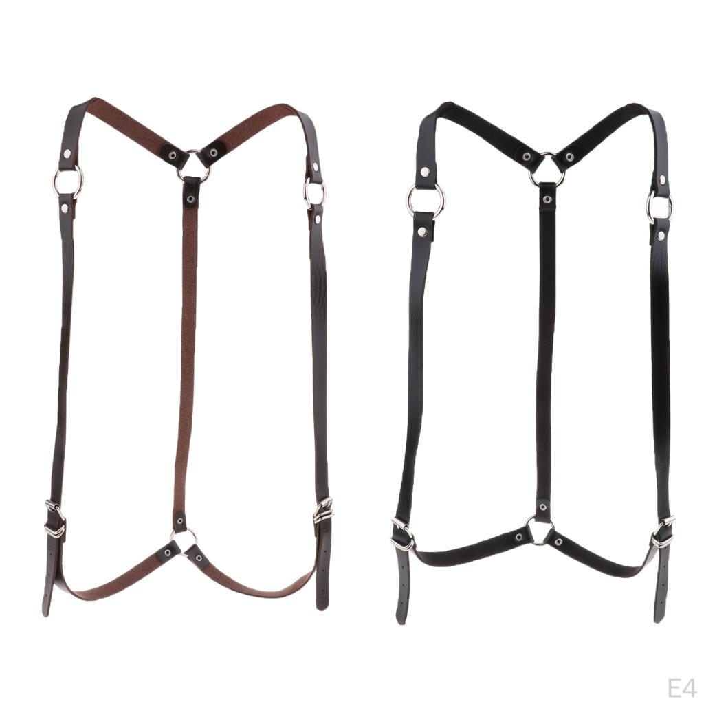 Leather Body Harness Adjustable Cosplay Club Waist Strap Costume Belt