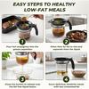 Bottom Release Gravy Heat-Resistant Fat Separator with Fine Mesh Strainer for Cooking Oil Broth Soup and Pan Drippings