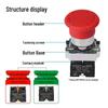 Zhengtie NP2-BS542 22mm Self-Locking Mushroom Head Emergency Stop Button Switch