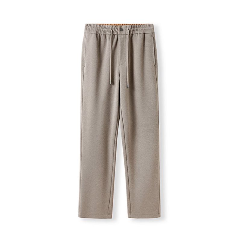 Acetate Fleece Business Casual Pants Men's Straight Spring and Autumn Draping Effect Pants Foreign Trade Men's Trousers Light Luxury Trousers
