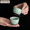 Crystal Glaze Kiln Fambe Teacup Elegant Tea Bowl Water Jug Tea-tasting Personal Cup Jianzhan Master Cups Teaware Decoration Gift