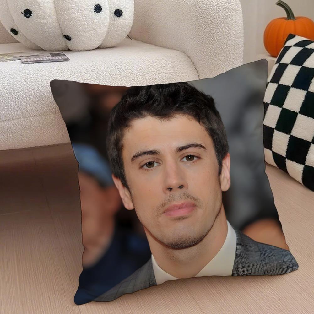 

TToby Kebbell Cushion Cover Throw Pillow Cover Hidden Button Durable Polyester Chair Cushion 30X30cm