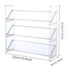 Clear Makeup Organizer Jewelry Lipsticks Holder Display Case for Powder Cake Box Girlfriend Daughter Bathroom Counter Wife