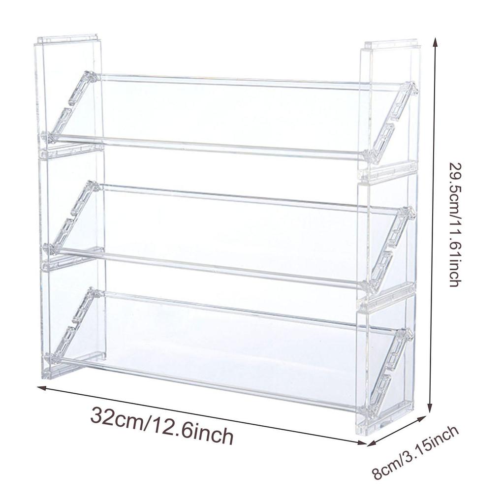Clear Makeup Organizer Jewelry Lipsticks Holder Display Case for Powder Cake Box Girlfriend Daughter Bathroom Counter Wife