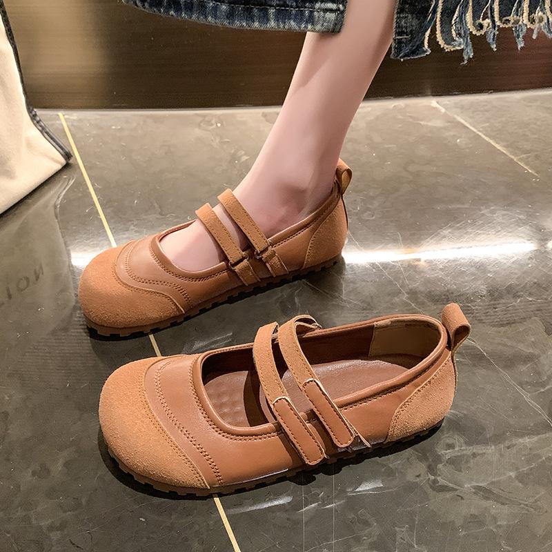 Fashion Retro Small Fragrant Mary Jane Shoes Women's Shoes Spring and Autumn 2025 New Inner Height Increase Boken Shoes Soft Sole Single Shoes