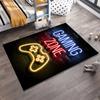 "Gaming Zone Neon Style Carpet with Game Controller Design" Suitable for use as an anti-slip for living room bedroom sofas