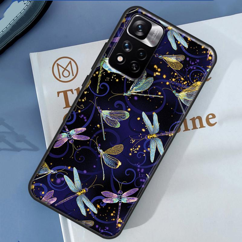 Dragonfly Animal Art Case For Redmi Note 12 11 Pro Cover For Redmi Note 10 8 9 Pro 10S 11S 9A 9C 12C 10A 10C
