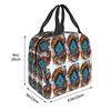 Oni Demon Gaiter Japanese Samurai Ronin Face Insulated Lunch Bag for Women Children Portable Food Boxes Thermal Lunch Box Tote