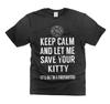 Mens Funny Shirt Let Me Save Your Kitty Shirt I'm a Firefighter Funny Shirt Unisex T-Shirt