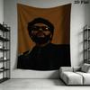 The Weeknd Wall Tapestry Aesthetic Wall Hanging Printed Fabric Blanket Decorative Tapestries for Bedroom Living Room Home Decor
