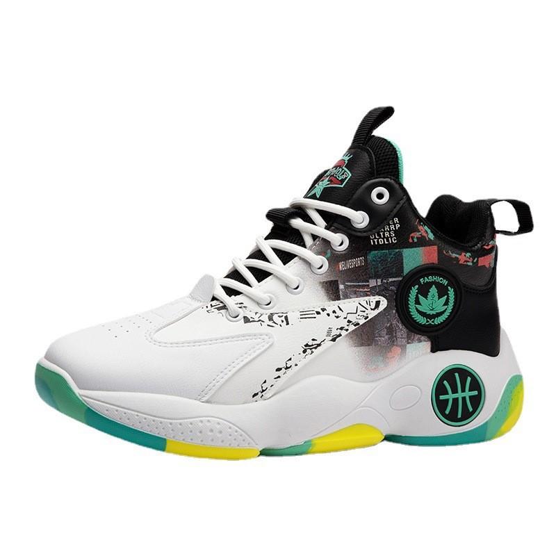 Fashion Mesh Basket Boots Rubber Thick Soft Sole Fitness Casual Anti-slip Sneakers 39-45 2025 Mens High Side Wearproof Basketball Shoes