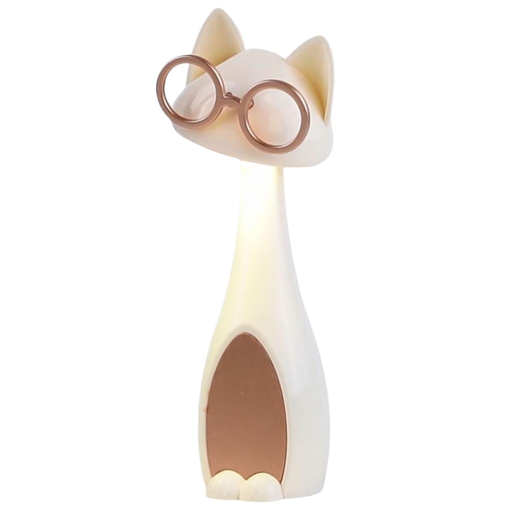 LED Desk Lamp Adjustable Cat Night Light Portable LED Table Light for College Dorm Bedroom Reading