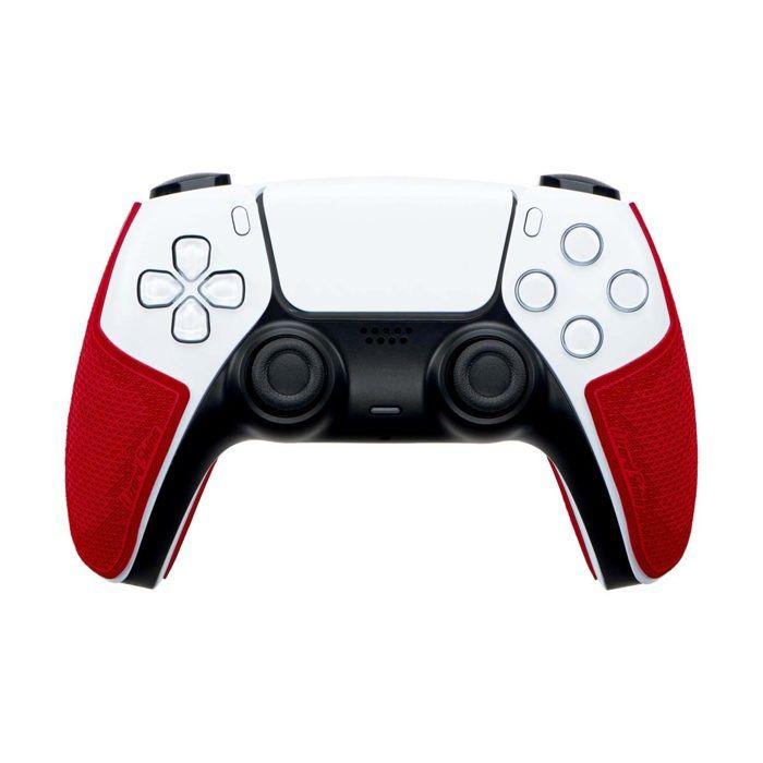 Grip multi texturé rouge pour manette ps5 dualsense