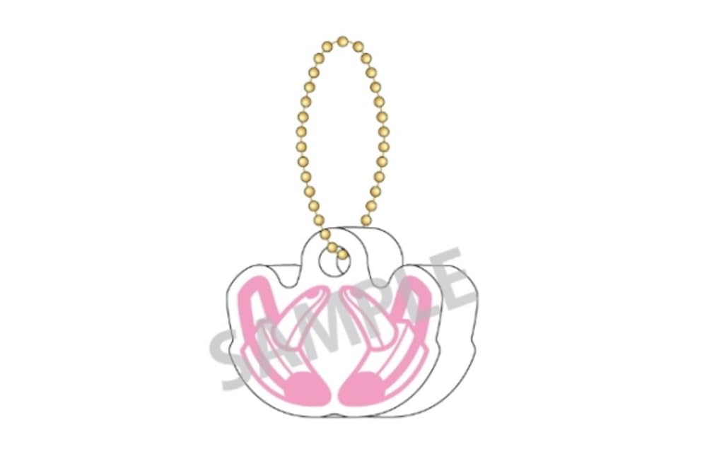 Kamio Japan My Hero Academia Hero Motif Keychain Uraraka Ochako H25 x W25 x D6mm Acrylic Approx.