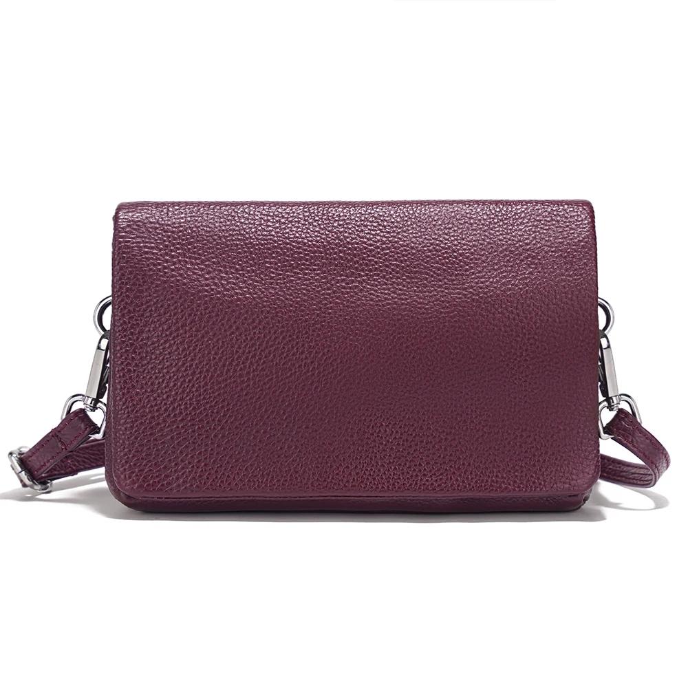 Soft Leather Flap Bag Multiple Pockets Women's Bag Genuine Leather