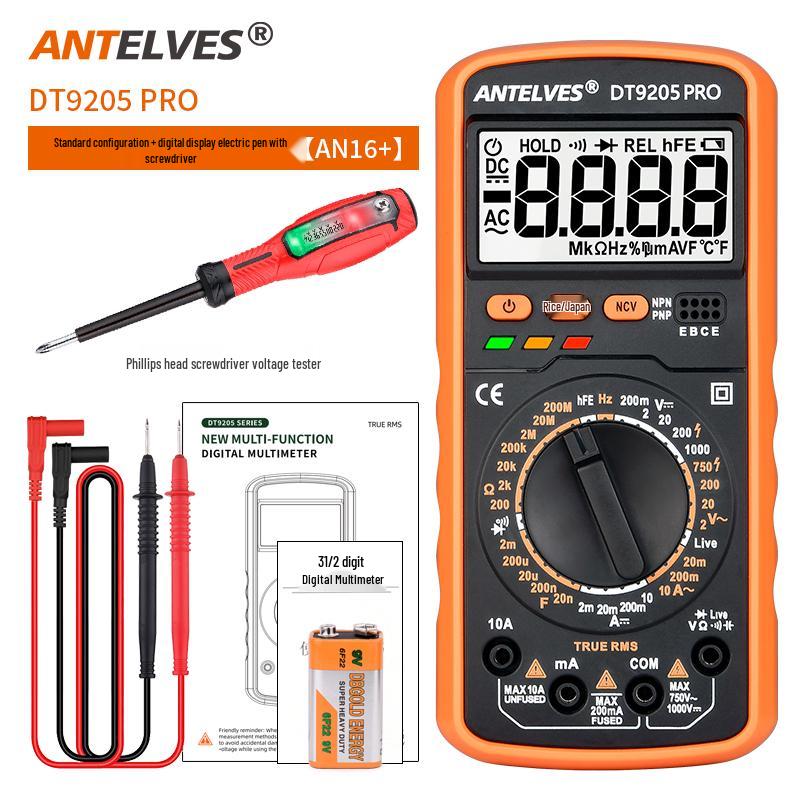 DT920 High-Precision Digital Multimeter with Smart Anti-Burn Feature for Electricians