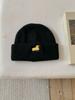 Autumn Winter Hats For Women Puppy Embroidered Knitted Beanie Ear Protection Cold Proof Keep Warm Baggy Cap Female New