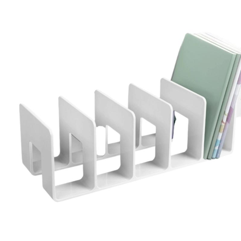 Practical Bookends File Sorter Desk Bookshelf Reading Shelf Book Storage Stand for Students