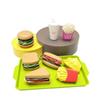 9 PCS Set Mini Detachable Plastic Snack Hamburger Pretend Toys Kids Kitchen Play House Food Educational Toys For Girls Boys