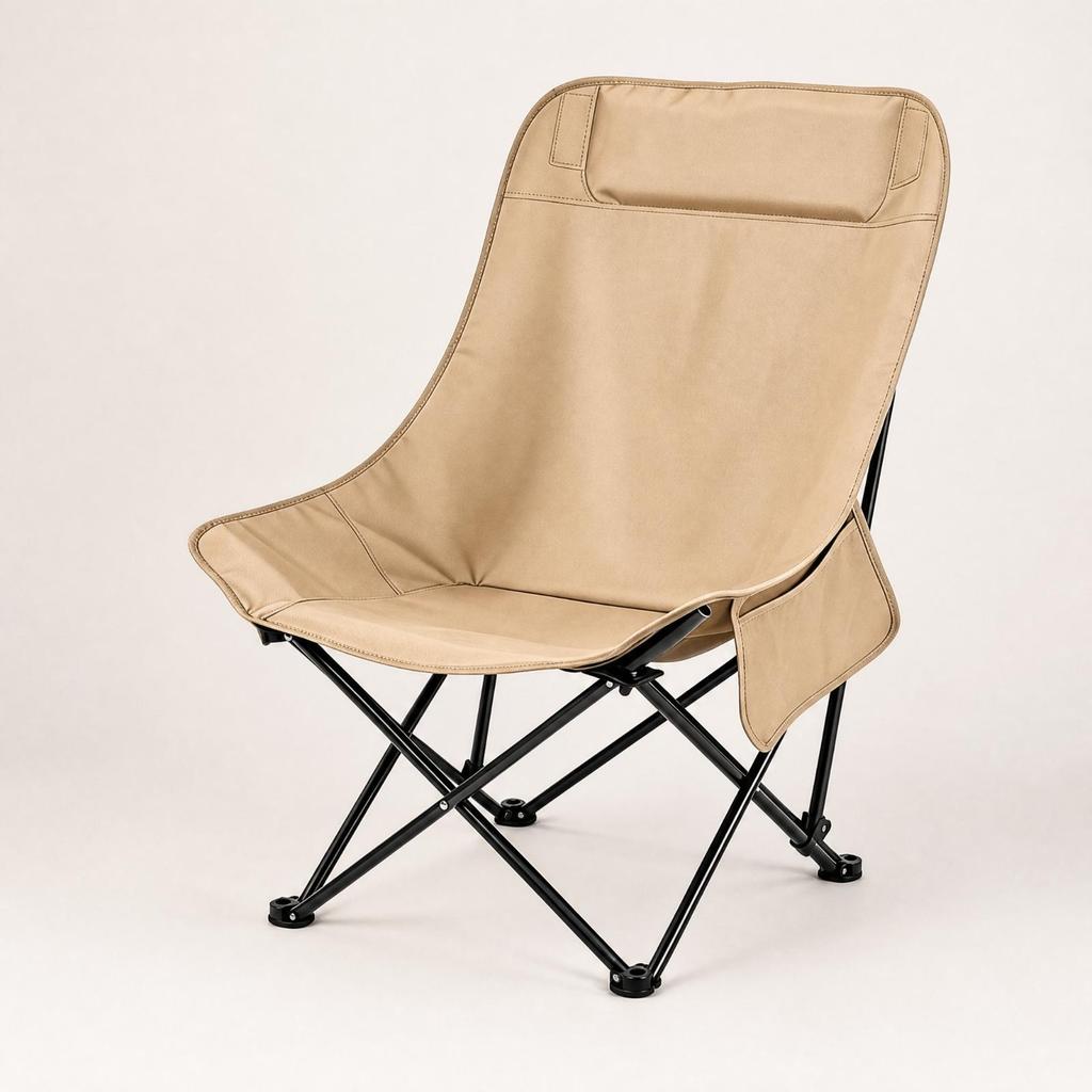 High-Back Folding Lounge Chair Foldable Padded Lightweight
