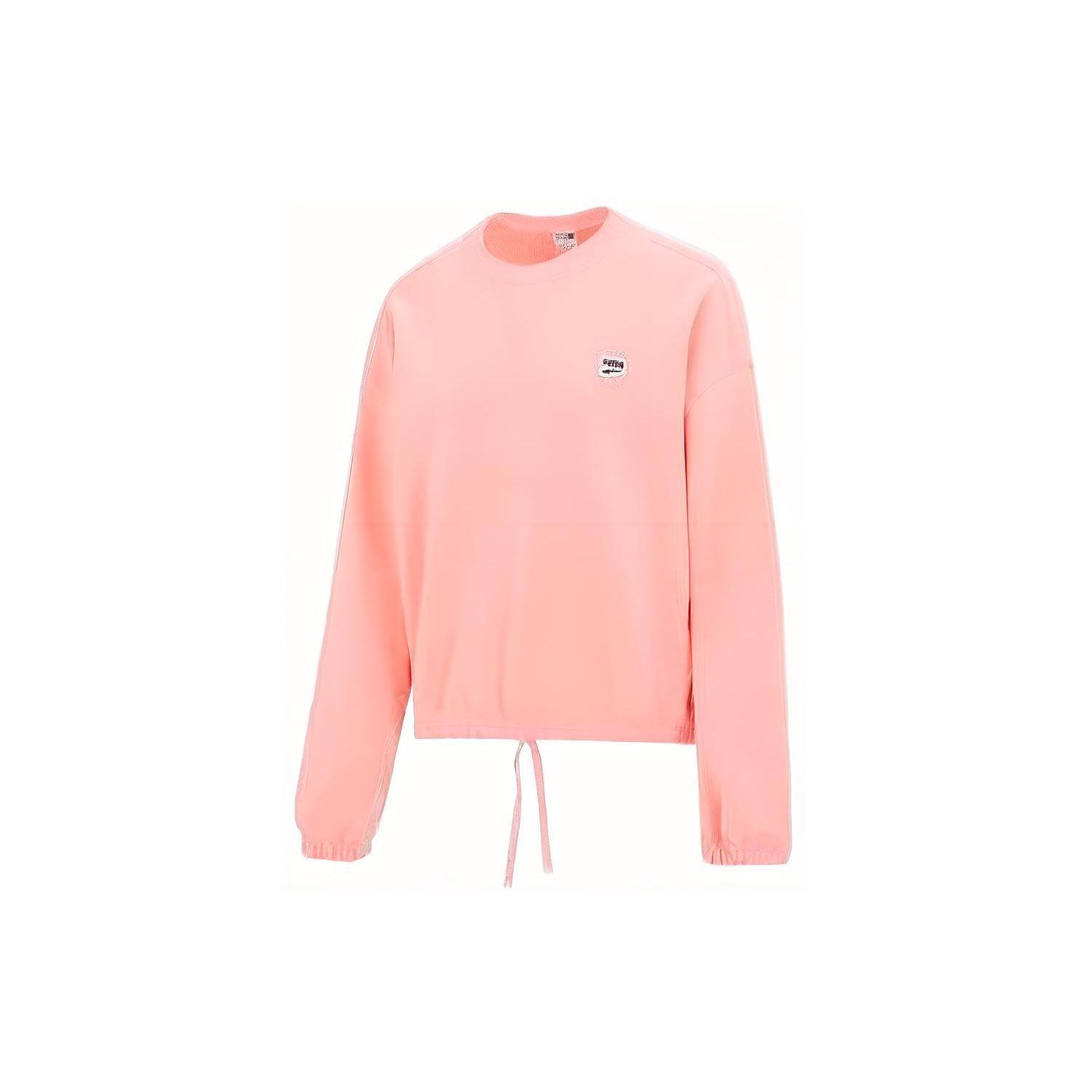 

Puma Спортивный повседневный свитшот с коротким рукавом и круглым вырезом для женщин, розовый 623455-63 S