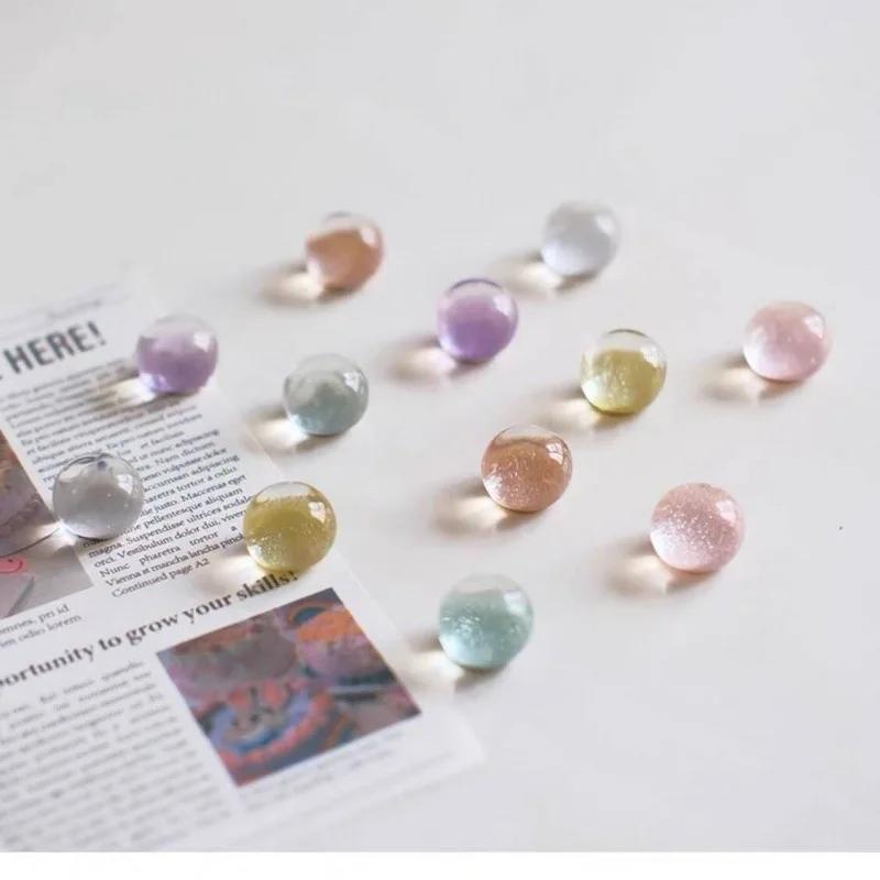 6/12 Stück 15 mm Blingbling Glitzer rund Harz Halbkugel Kühlschrankmagnet Wohnkultur Aufkleber Nachricht Hinweis Magnetische Dekoration Geschenk