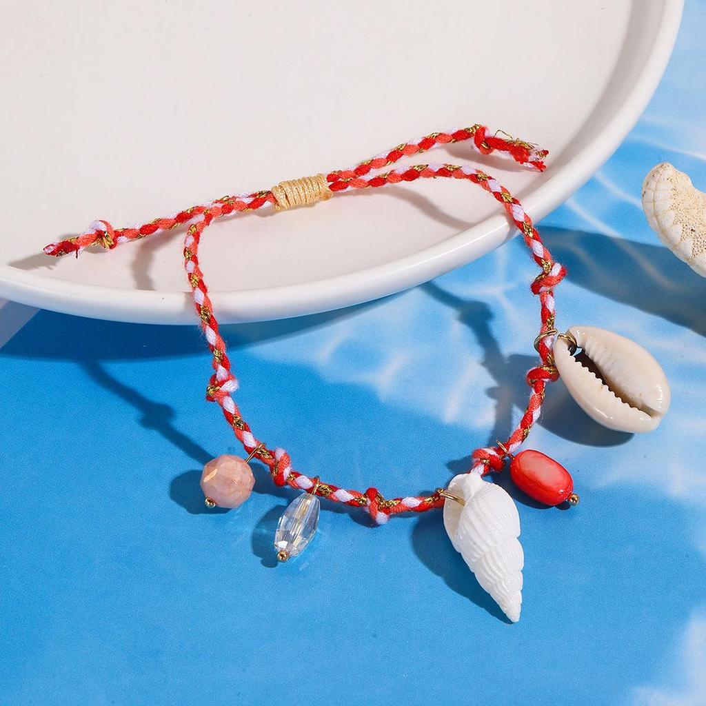 Bohemian Ocean Style Shell Necklace & Starfish Bracelet Set