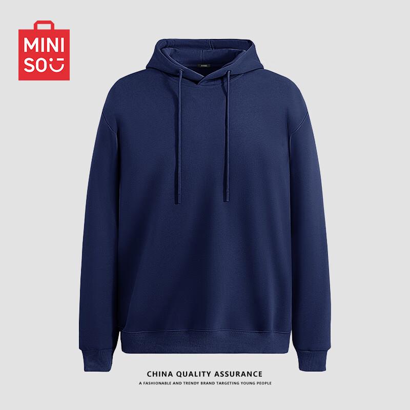 MINISO Herren Einfarbiger Locker Geschnittener Hoodie