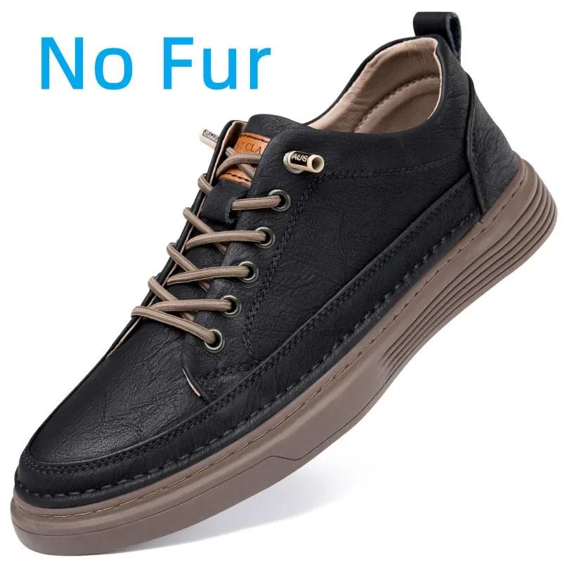Fashion Genuine Leather Casual Shoes for Men Shoes Design Handmade Sneakers Mens Comfortable Leather All-match Comfortable Skate Shoes