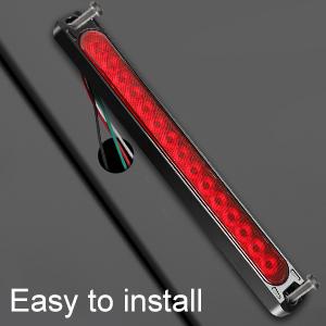 1PCS 15 LED Universal Trailer Light Bar 12-24V Brake Light with Sequential Flow Signal Turn Signal Lights for Truck Pickup Boat