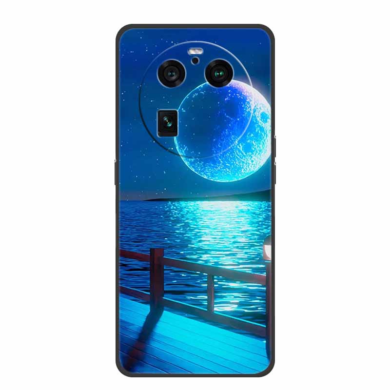 For Oppo Find X6 Pro Case Original Soft Silicone Shockproof Phone Back Cover Cases for Oppo Find X6 Pro 5G Cool Protector Shell