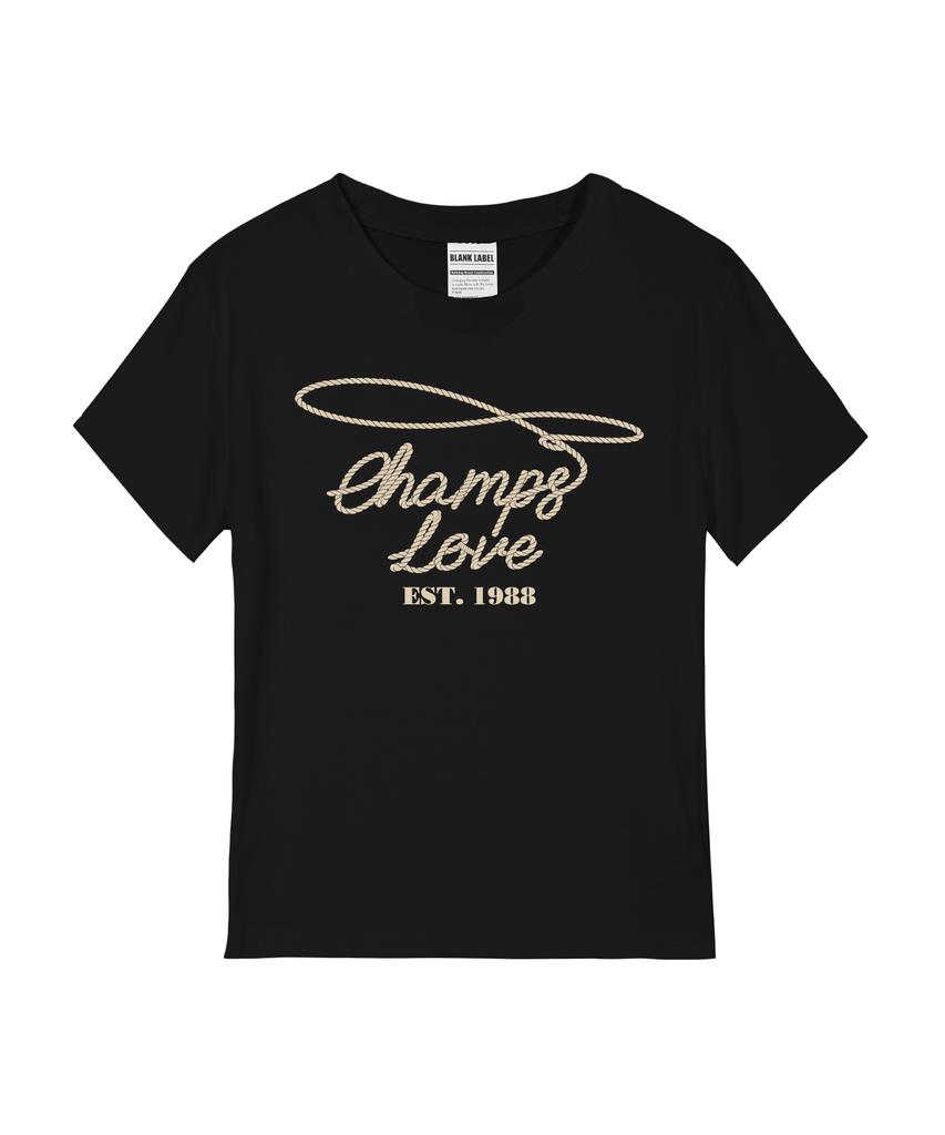 BORN CHAMPS [5 Colors] Western L&S Women'S Standard Short Sleeve T-Shirt
