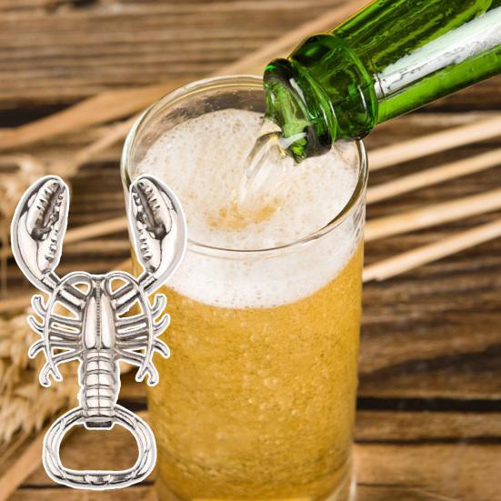 Lobster-Shaped Bottle Opener Portable Crayfish Bottle Opener Vintage Bottle Opening Tool for Beer Wine Novelty Bar Accessories