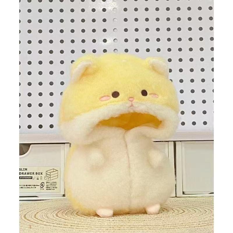 

10 см одежда для куклы шутка Одежда для куклы медведя милая Одежда для мини-хомяка Плюшевые комбинезоны Костюмы для хлопковой набивной куклы Игрушки Аксессуары