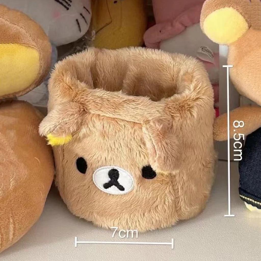 Plüsch Süßer Bär Stiftehalter Plüsch Kosmetik Stiftebehälter Kawaii Schreibtischzubehör Büro Organisieren Kinder Schreibwaren Aufbewahrungsbox