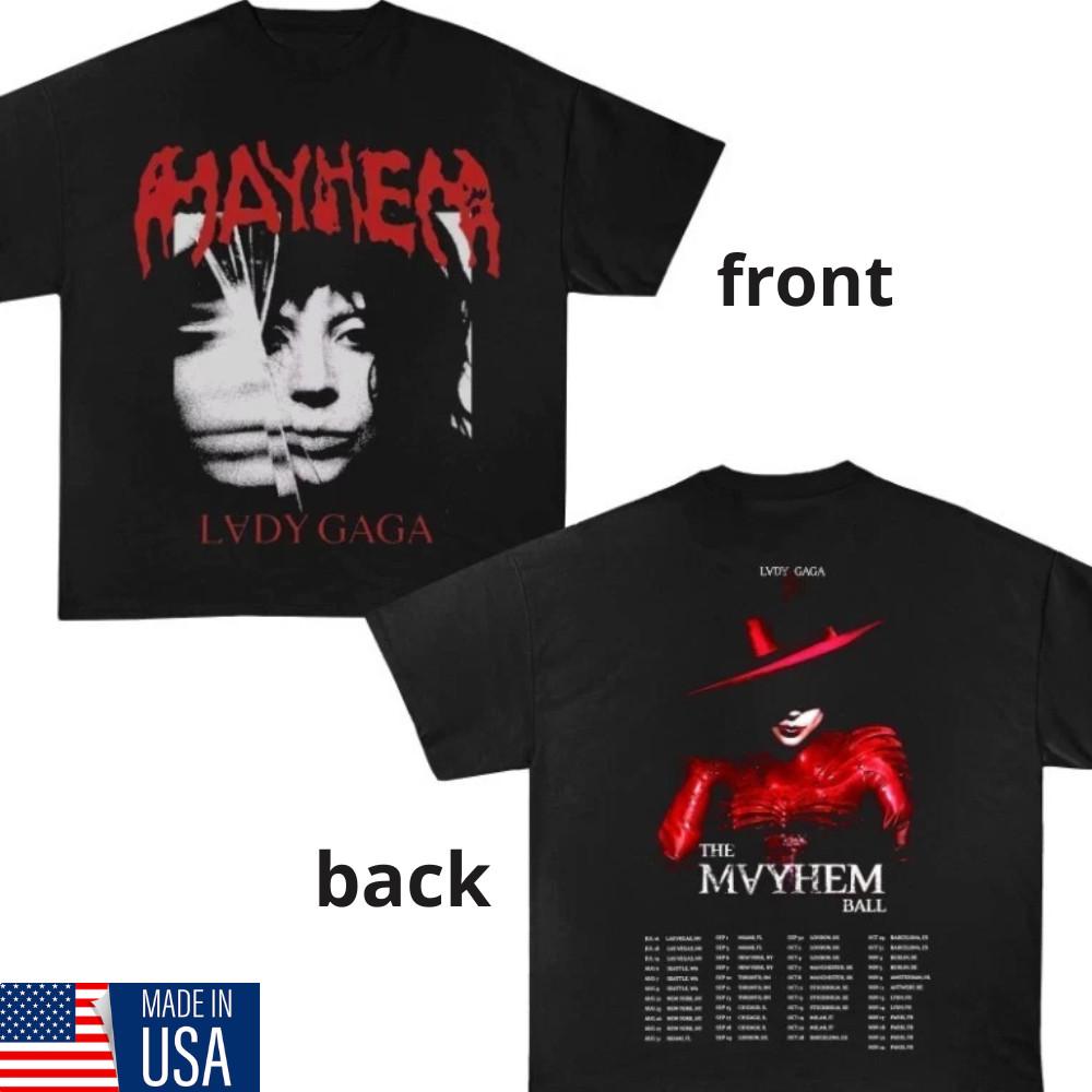 Футболка Lady Gaga the Mayhem Ball Tour, Футболка Lady Gaga, Футболка the Mayhem Ball Tour XXXL