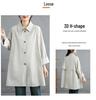Trench da Donna a Lunghezza Media Monopetto - Versatile per l'Inizio dell'Autunno