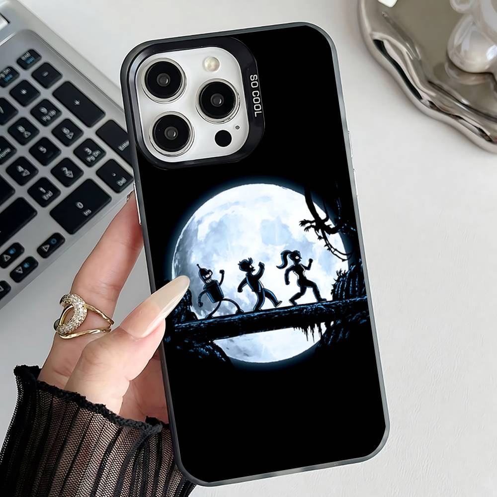F-Futurama Funny B-Bender Phone Case For iPhone 17,16,15,14,13,12,11,Pro,Max,Plus,E,Air,Mini Black Tpu Cover