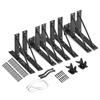 Gate Corner Brace Bracket 2 Sets Anti Sag Gate Frame Hardware Kit Iron