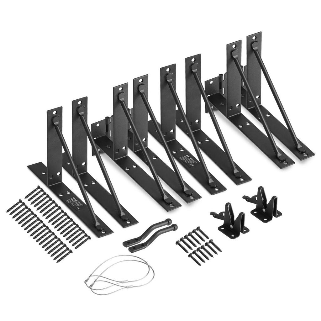 Gate Corner Brace Bracket 2 Sets Anti Sag Gate Frame Hardware Kit Iron
