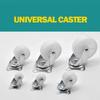 1/2/4Pcs White Nylon Rubber Caster Wheel Heavy Duty Swivel Casters New Furniture Roller