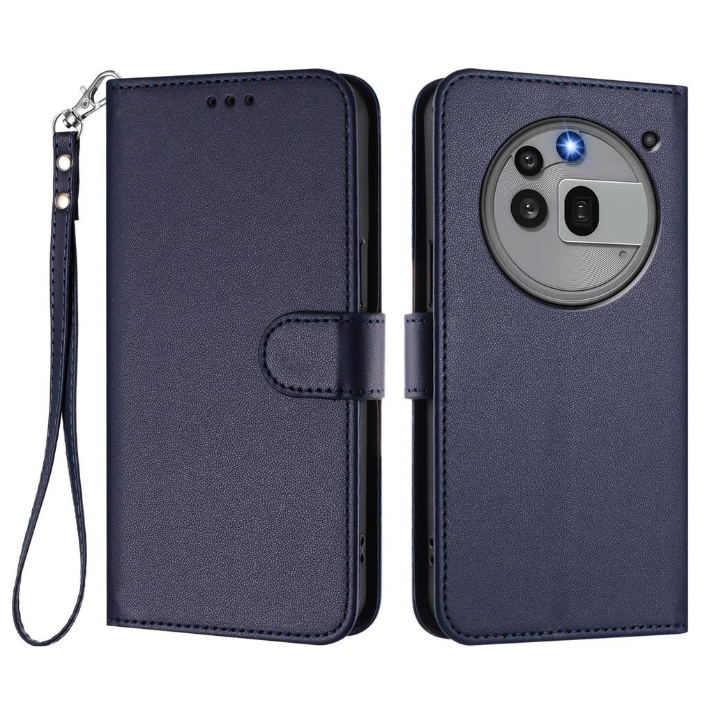 For Nothing Phone (3a) Pro Leather Case Wallet Stand Phone Cover with Wrist Strap