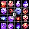 Rozsvítící kroužky na Halloween pro děti, 50 ks LED blikajících kroužků Hračky pro dětskou halloweenskou párty, Dárky, Ceny a Výplně do tašek