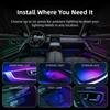 NEW Universal Symphony Car LED Ambient Light 256 RGB Color Car Interior Acrylic Light Guide Decoration Atmosphere Light